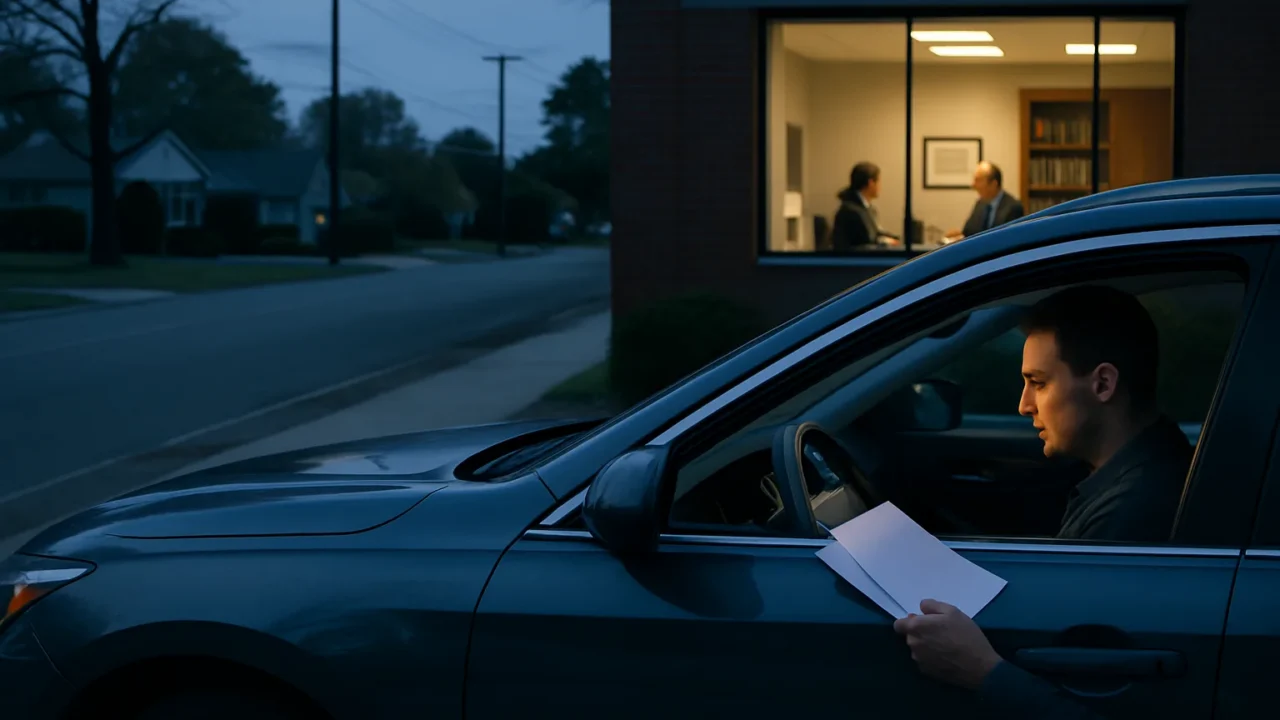 DWI chemical test refusal in White Plains, NY represented by a driver and legal consultation setting
